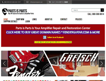 Tablet Screenshot of guitar-parts.com